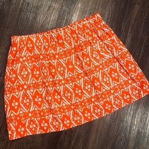 J. Crew Ikat Mini Skirt with pockets